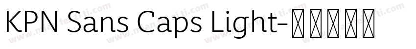 KPN Sans Caps Light字体转换